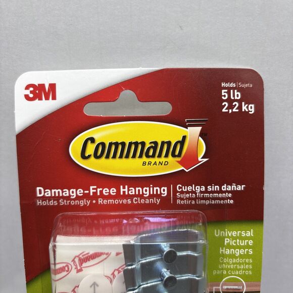 3M Command Universal Picture Hanger, Holds 5 lb, 3 Pack {F} - Picture 7 of 12